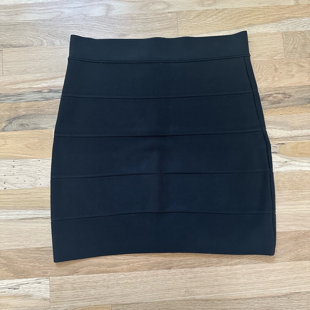 BCBGMaxAzria Black Bandage Skirt